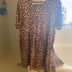 Leopard babydoll dress